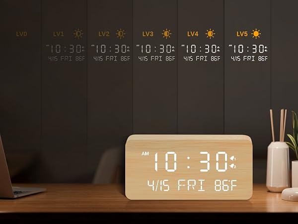 wood clock