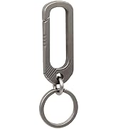 Green Beret Tactical Titanium Key Holder Heavy Duty Quick Release Keychain Clip with Key Ring for...