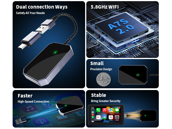 Wireless Adapters for Carplay Wireless Carplay adapter for Iphone