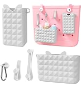 FFpaw 5Pcs Phone Holder & Sunglasses Set Accessories for Bogg Bag, Silicone Bogg Bag Organizer In...
