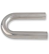 FGJQEFG 2 Inch 180 Degree DIY Custom Mandrel Exhaust Pipe Tube Pipe, T304 Stainless Steel, Univer...
