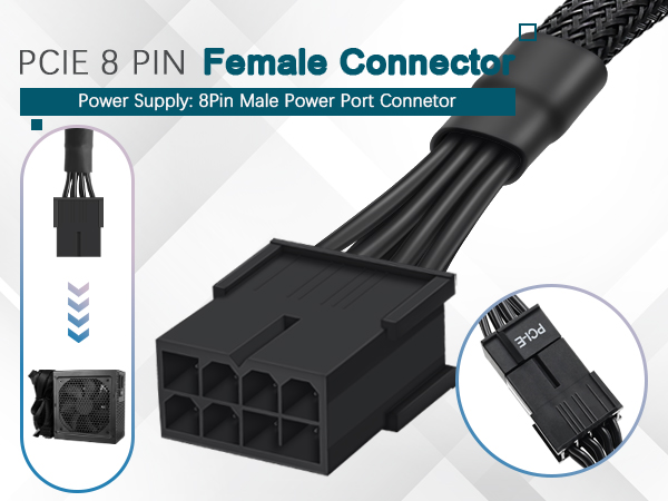 CPU 8(4+4) Pin Extension Power Adapter