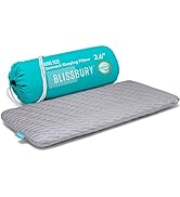 BLISSBURY King Stomach Sleeping Pillow | Thin 2.6-Inch Memory Foam Pillow for Stomach and Back Sl...