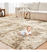 OPPODREAM Area Rug for Living Room, Ultra Soft Nursery Rugs for Bedrooms, 4x6 Fluffy Kids Carpet ...