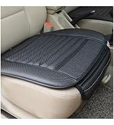 Sylvil Car Seat Bottom Cover, Semi-Wrap Non-Slip Leather Car Seat Cover, Comfortable Breathable A...