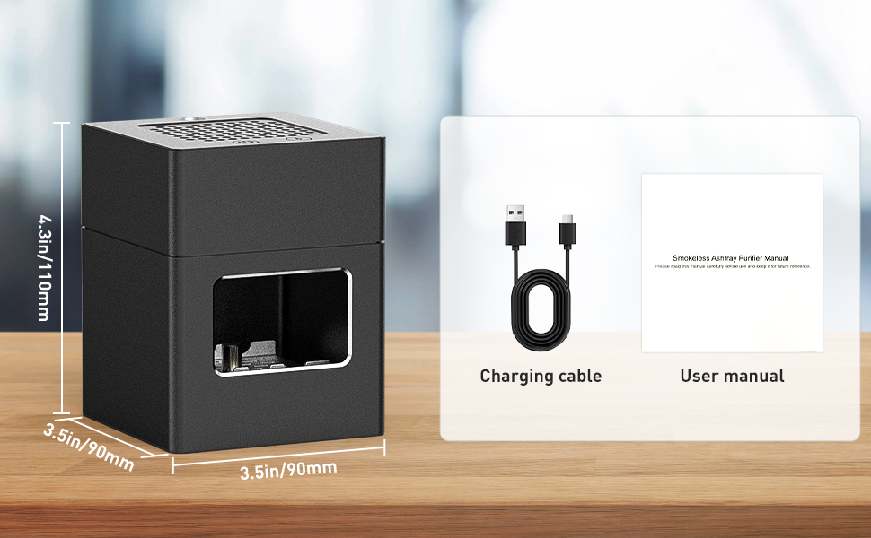 smokeless ashtray indoor air purifier