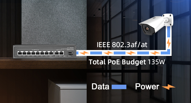11-Port Fast Ethernet PoE Switch