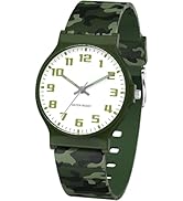 SOCICO Kids Analog Watch for Boys Girls Camouflage Sport Watches, 30M Waterproof, Rubber Band, Ea...