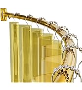 AmazerBath 20-84 Inches Arched Curved Shower Curtain Rod, Heavy Duty Shower Rod Rust Proof Bathro...