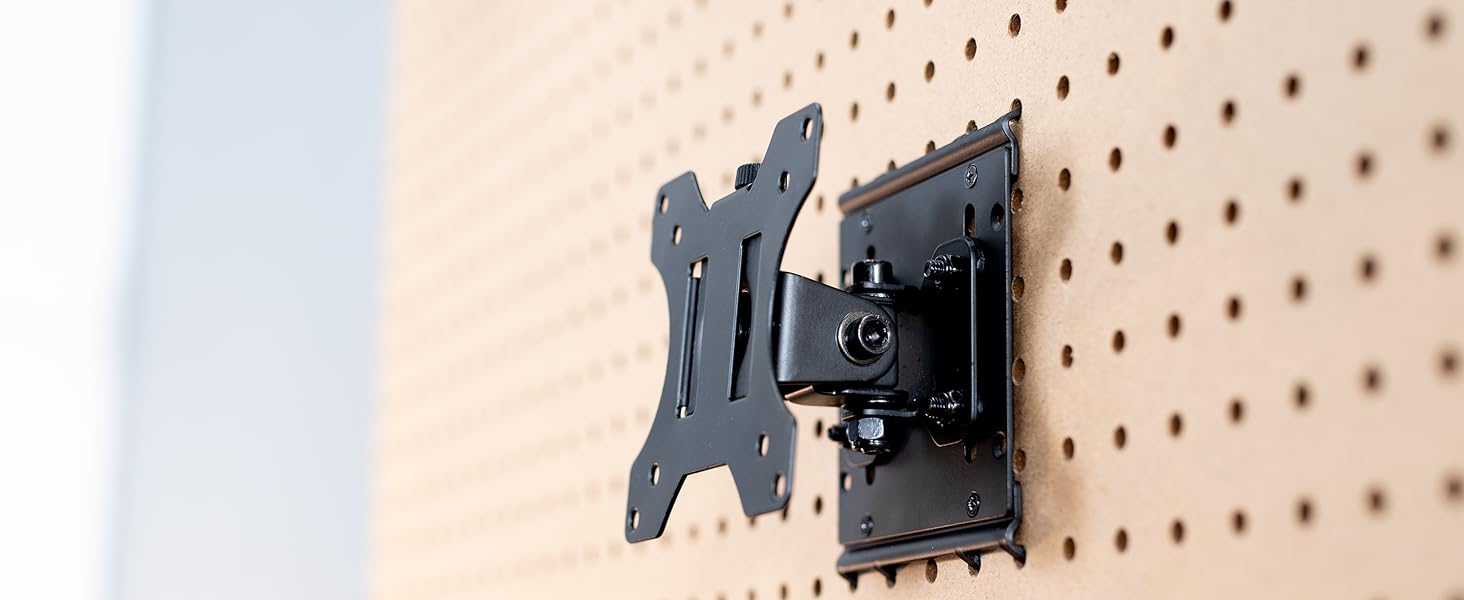 Single Monitor Pegboard Panel Mount
