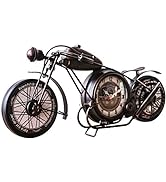 Metal Motorcycle Art Wall Decor Desk Shelf Clocks Non Ticking Battery Operated Home Decorative Gi...