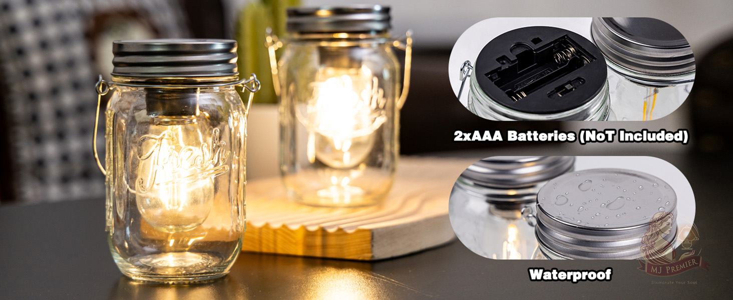 Mason Jar Lights Hanging