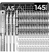 145 PCS Exacto Knife Craft Knife Set Upgrade Includes 3 Hobby Knife 140PCS 11# SK5 Art Blades wit...