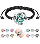 ttstar Essential Oil Diffuser Bracelet Set - Stainless Steel Aromatherapy Locket with Adjustable ...