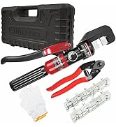 AMZCNC Hydraulic Hand Crimper Tool for Stainless Steel Cable Railing Fittings for 1/16" 1/8" 3/16...