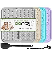 Coomazy 4-Packs Lick Mat for Dog and Cat, Slow Feeder & Non-Slip Design, Boredom and Anxiety Redu...