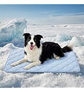 ZOMISIA Dog Cooling Mat for Extra Large Dogs, Q-Max>0.5 Thin Breathable Crate Pad for Pet, Portab...