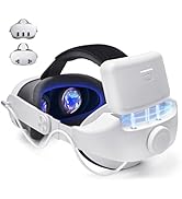 Head Strap with Battery for Quest 3/Quest 3S, 8000mAh Battery Pack Elite Strap Adjustable VR Head...