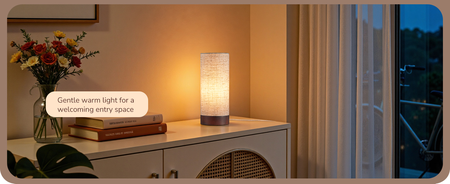 WARM LIGHT ENTRY TABLE LAMP