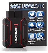 KONNWEI OBD2 Scanner Bluetooth, Full System Car Diagnostic Scanner Tool for iOS & Android, Check ...