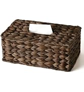 Rectangle Wicker Tissue Box Cover Fits 120-Count (3-Ply) / 160-Count (2-Ply) Boxes, Natural Ratta...