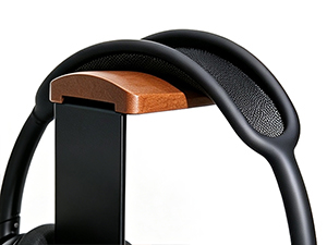 wooden headphone stand