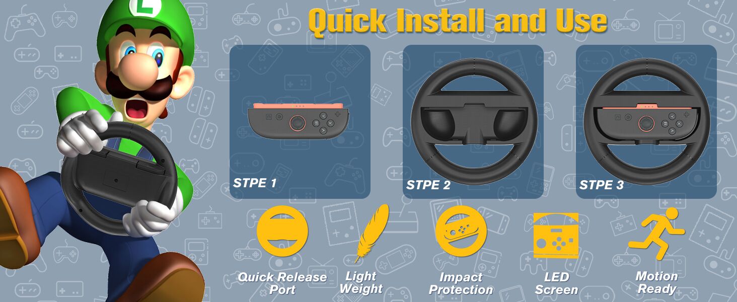 mario kart steering wheel