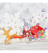 BANRIA DIY Christmas Soldering Kit – Reindeer Sleigh Soldering Projects with RGB LED & Music | Ho...