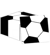50 Pcs Soccer Napkins 13 x 13 Inches, Soccer Paper Napkins Sports Theme Disposable Cocktail Napki...