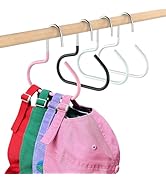 WALfuyao 4 Pieces Hat Organizer for Baseball Caps, SUS304 Baseball Hanger Holder for Closet, Ball...
