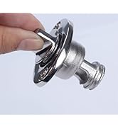 Marinebaby Boat Oval Garboard Drain Plug,Marine 316 Stainless Steel Drain Plug Fits 1" Hole Threa...