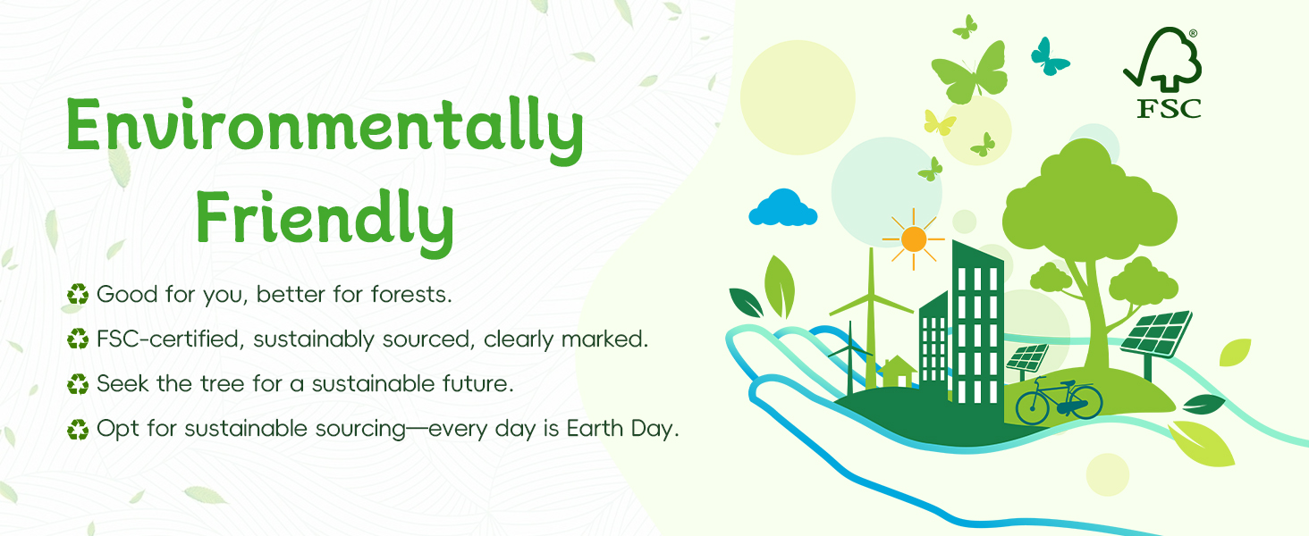 eco-friendly bag is made from environmentally friendly materials compliant with FSC certification
