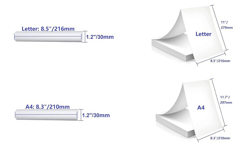 letter A4 folded rolled thermal letter paper