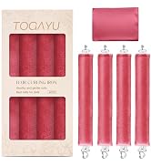Togayu Heatless Curls Overnight Set - Jumbo Overnight Hair Curlers to Sleep In, Soft Velvet Hair ...
