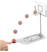 YukaBa Basketball Game, Mini Desktop Tabletop Portable Travel or Office Game Set for Indoor/Outdo...