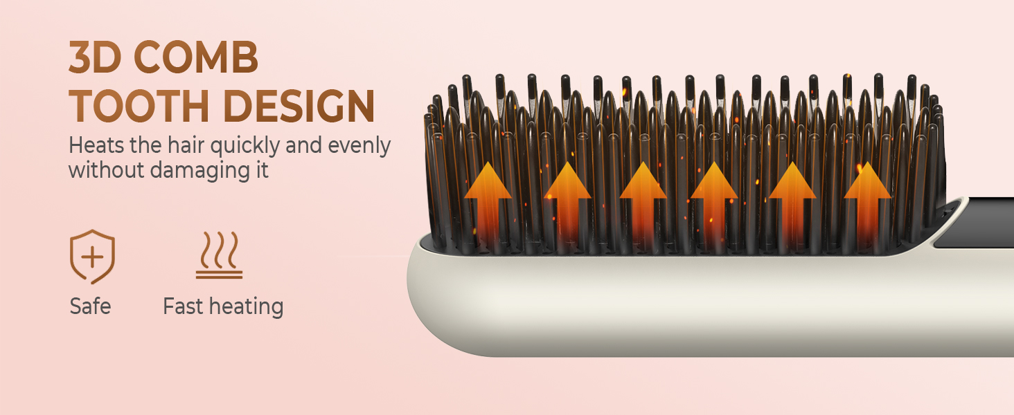 Cordless Hair Straightener Brush