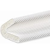 V Shape Weather Stripping, 19FT White Adhesive PU Foam Strip Tape Seal Insulation Weatherproof Do...