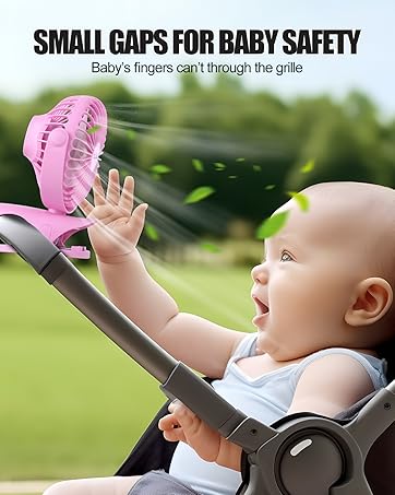 Portable Clip Fan with USB & Battery Powered