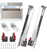 4 Pairs Undermount Drawer Slides 21 inch Undermount Soft Close Drawer Slides Full Extension Conce...