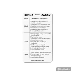 Photo of the front of the Swing Caddy Card