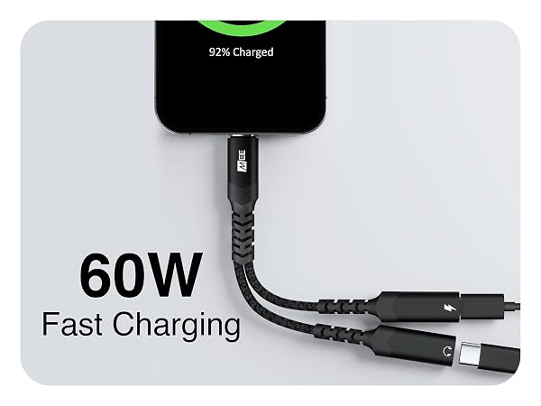 MEE audio 2-in-1 USB-C Audio AND Charging Splitter