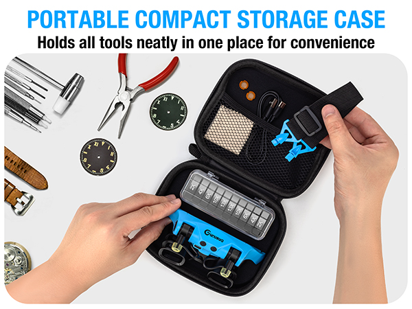 Switchable Binoculus Loupe w/Storage Case