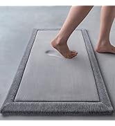 AMOAMI Bathroom-Rugs Super Absorbent Non-Slip Machine Washable Soft Thick Bath Mat Comfortable Cu...