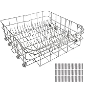 DD82-01384A Lower Rack Compatible with Samsung Dishwasher Models DW80R2031US, DW80M2020US, DW80N3...
