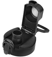 Auto Spout Lid for Wide Mouth Bottle, Button Lock Leakproof Chug Lid with Flexible Handle, Spout ...