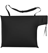 AKEfit Leaf Blower Vacuum Bag with Bottom Zipper Leaf Blower Replacement Bag,Black