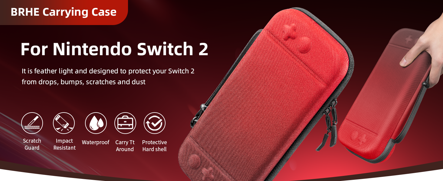 Switch 2 Carry Case Compatible with Nintendo Switch 2 Console,Large Capacity Switch Case