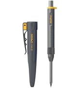 Nicpro 8-IN-1 CP6000 Metal Carpenter Pencil with Sharpener & Sheath (Black) | Heavy Duty Metal Bo...