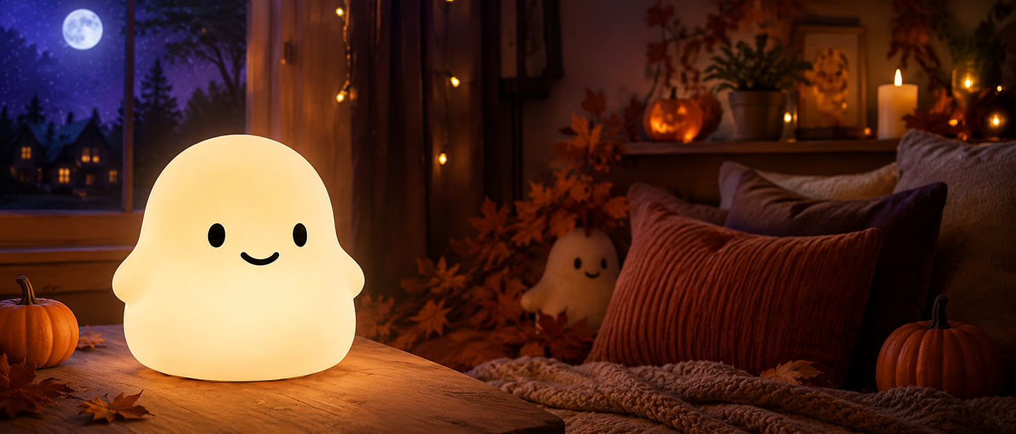 halloween night light ghost squishy