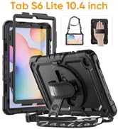 HXCASEAC for Samsung Galaxy Tab S6 Lite case 10.4 Inch 2022/2020 with Screen Protector/Rotating H...